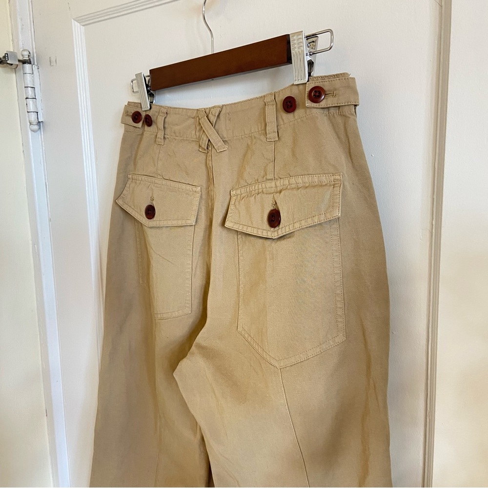 Alex Mill Neil Utility Straight Leg Linen‎ Blend Pant Size 0 - Picture 8 of 15